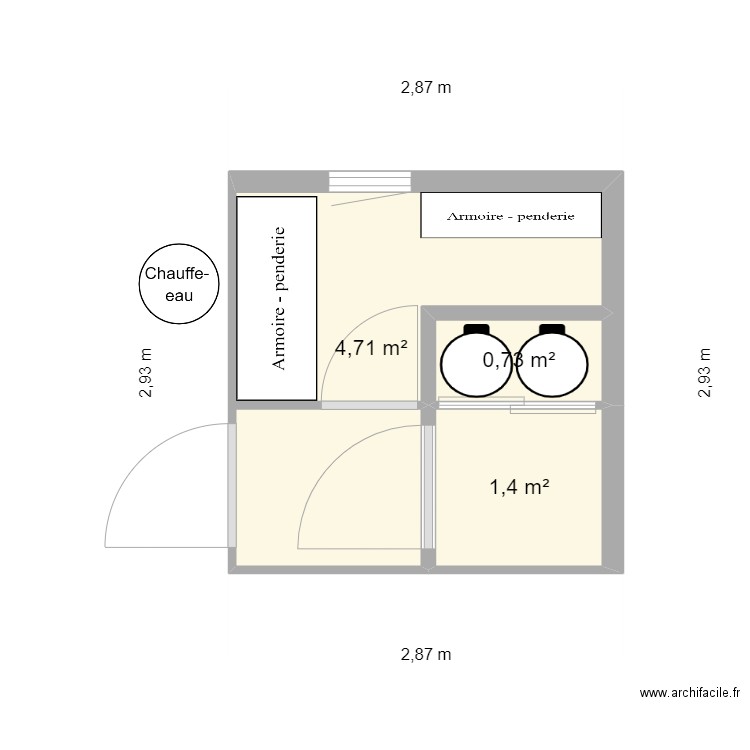 EXTENSION BUANDERIE. Plan de 0 pièce et 0 m2