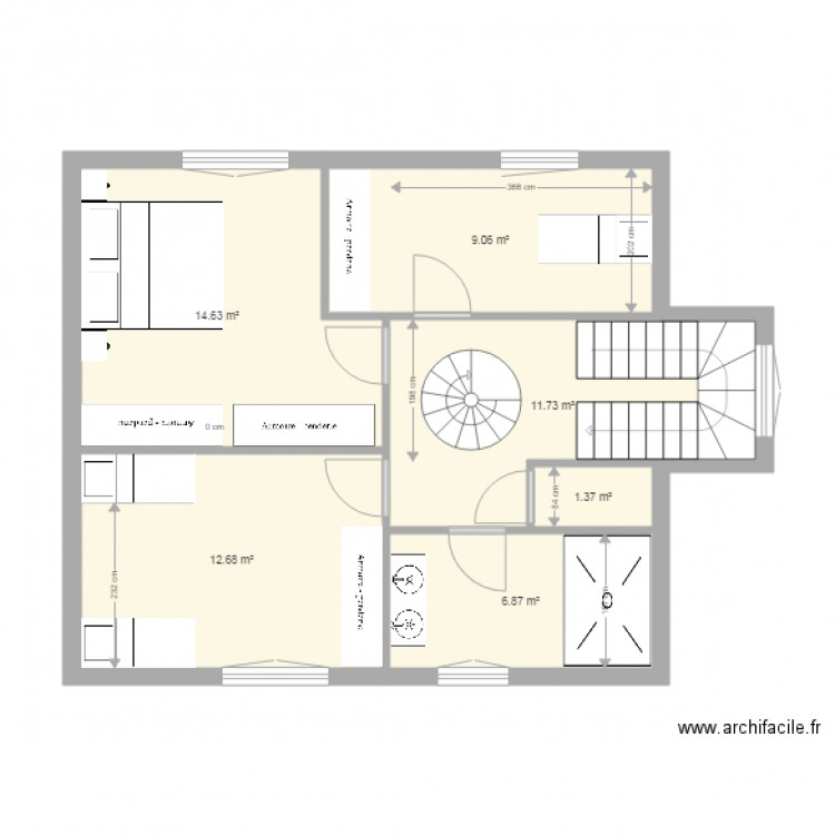 Clement 3eme projet V1. Plan de 0 pièce et 0 m2