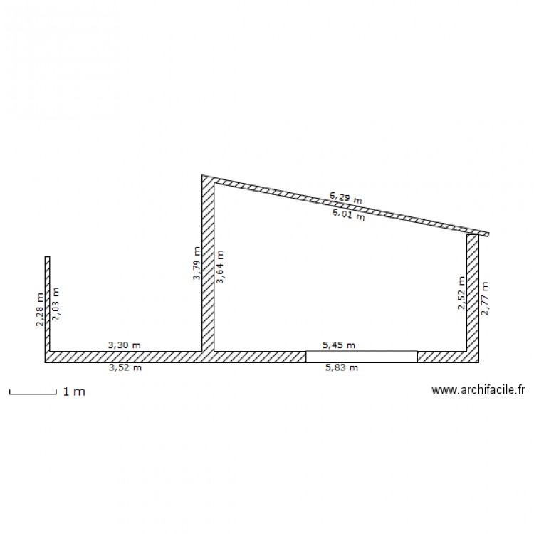 garage vu de face en cours1. Plan de 0 pièce et 0 m2