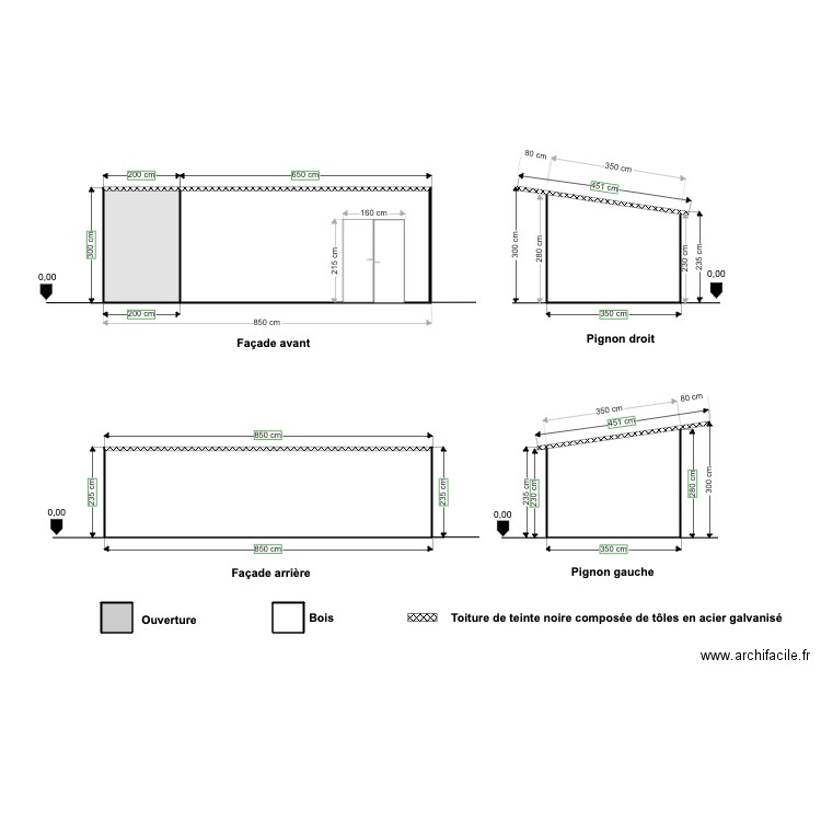 Plan boxes chevaux. Plan de 0 pièce et 0 m2