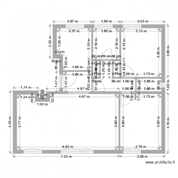 appart. Plan de 0 pièce et 0 m2