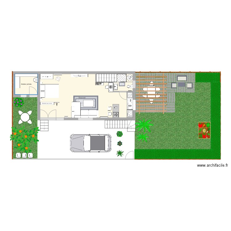 ss sol. Plan de 0 pièce et 0 m2