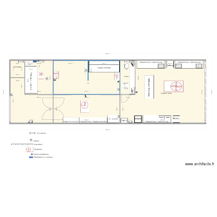 SOA Technique. Plan de 0 pièce et 0 m2