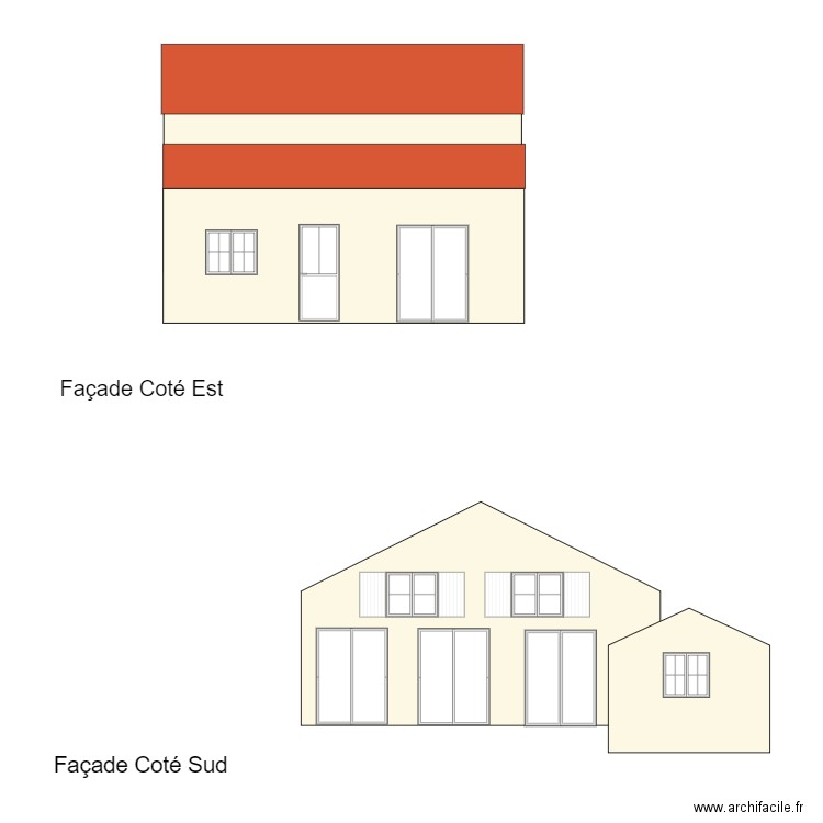 facade 2. Plan de 0 pièce et 0 m2