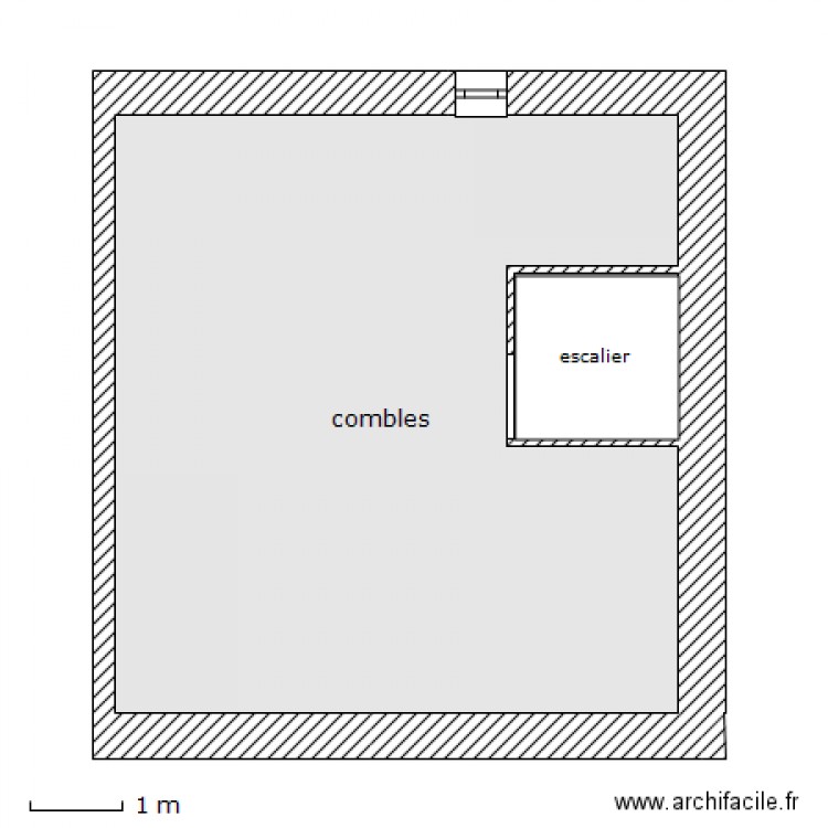 Combles. Plan de 0 pièce et 0 m2