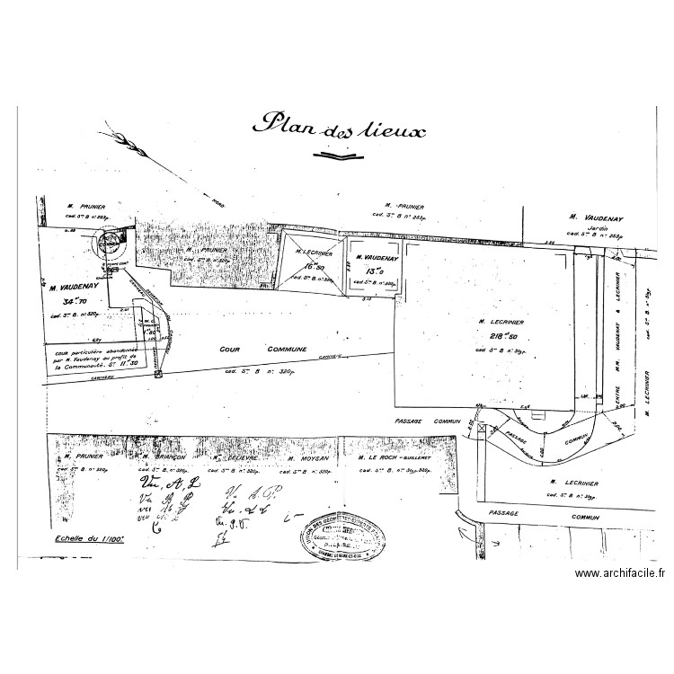 Cour 1934. Plan de 0 pièce et 0 m2