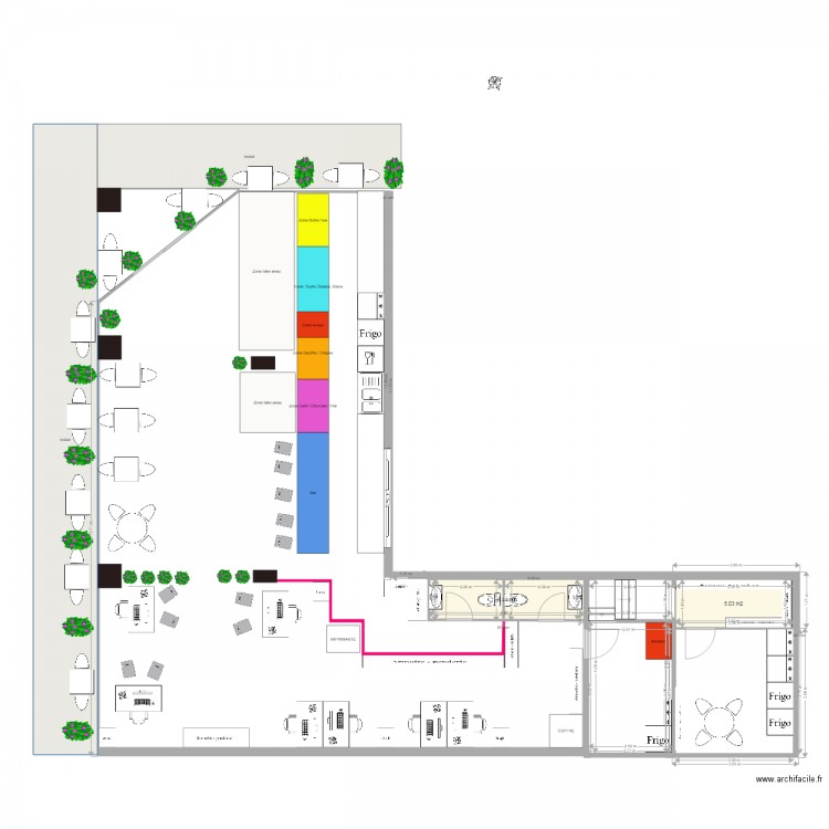 AD GENTES CAFE ET AGENCE v3. Plan de 0 pièce et 0 m2