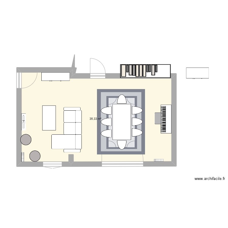 salon. Plan de 0 pièce et 0 m2