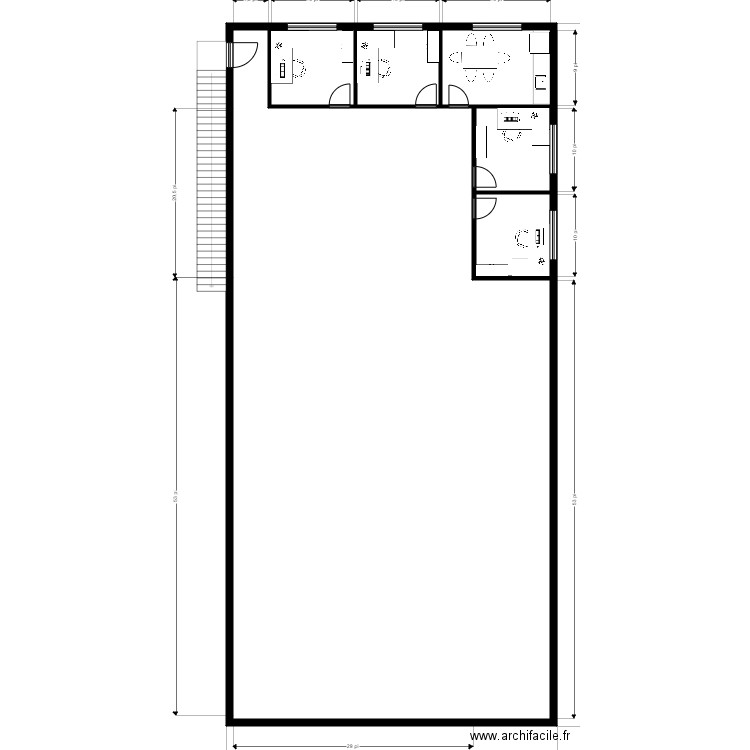 Boucher etage 2. Plan de 6 pièces et 294 m2