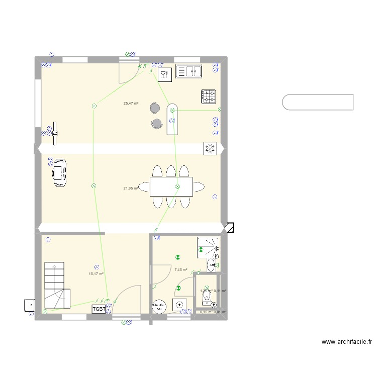 2023-08-08 - étable . Plan de 13 pièces et 125 m2