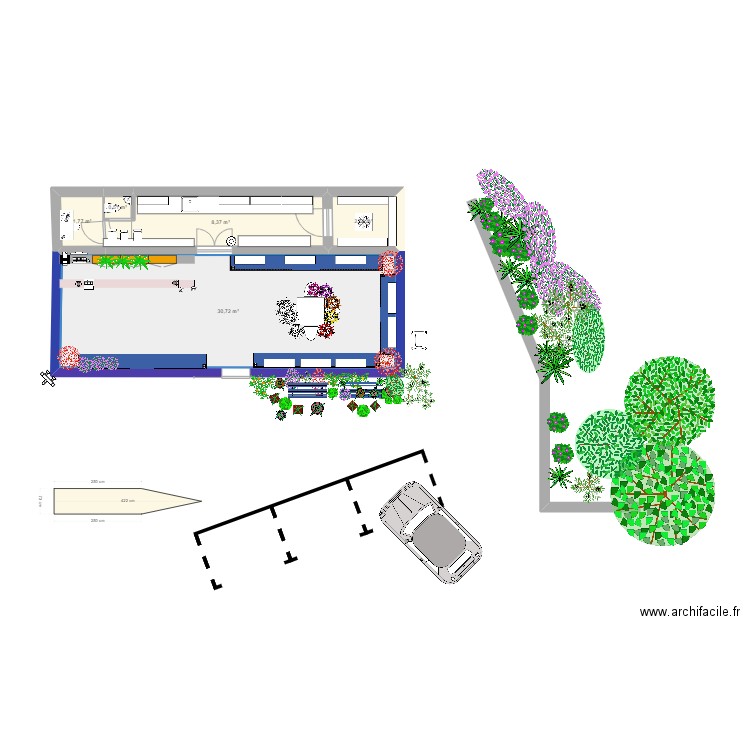 MONCEAU. Plan de 0 pièce et 0 m2