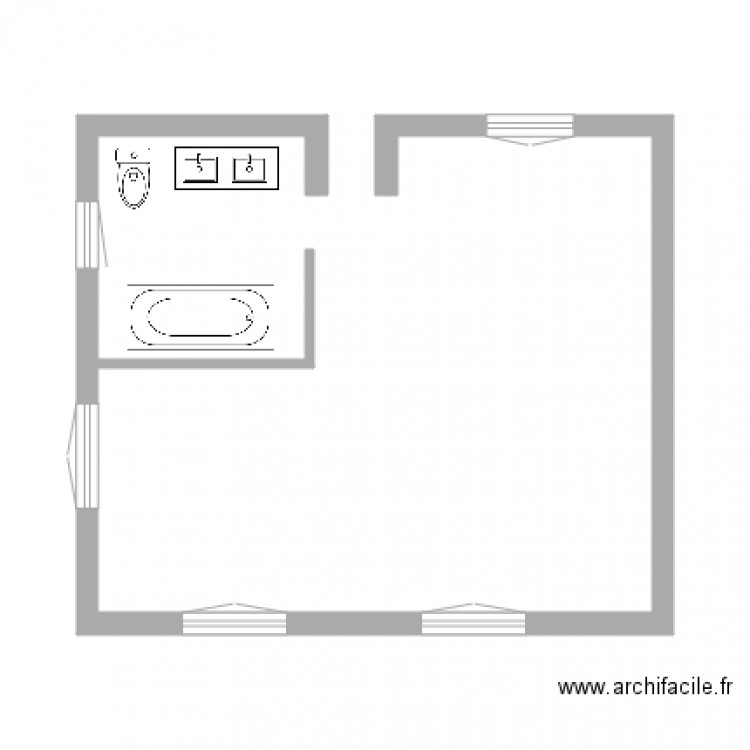 MAISON DE GRASSE chambre parentale. Plan de 0 pièce et 0 m2