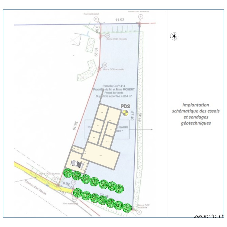 Levignac_1_V2. Plan de 9 pièces et 172 m2