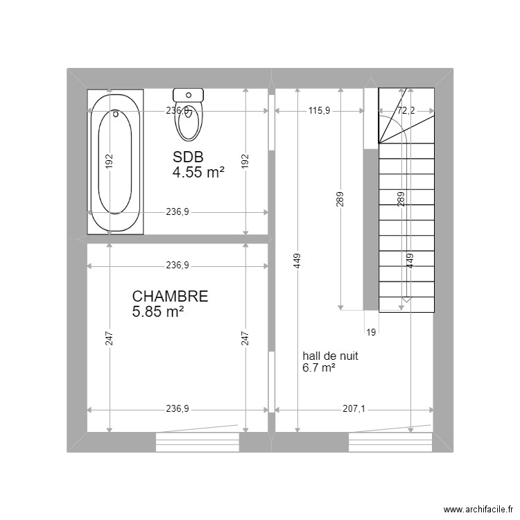 Dampremy Premier étage . Plan de 0 pièce et 0 m2