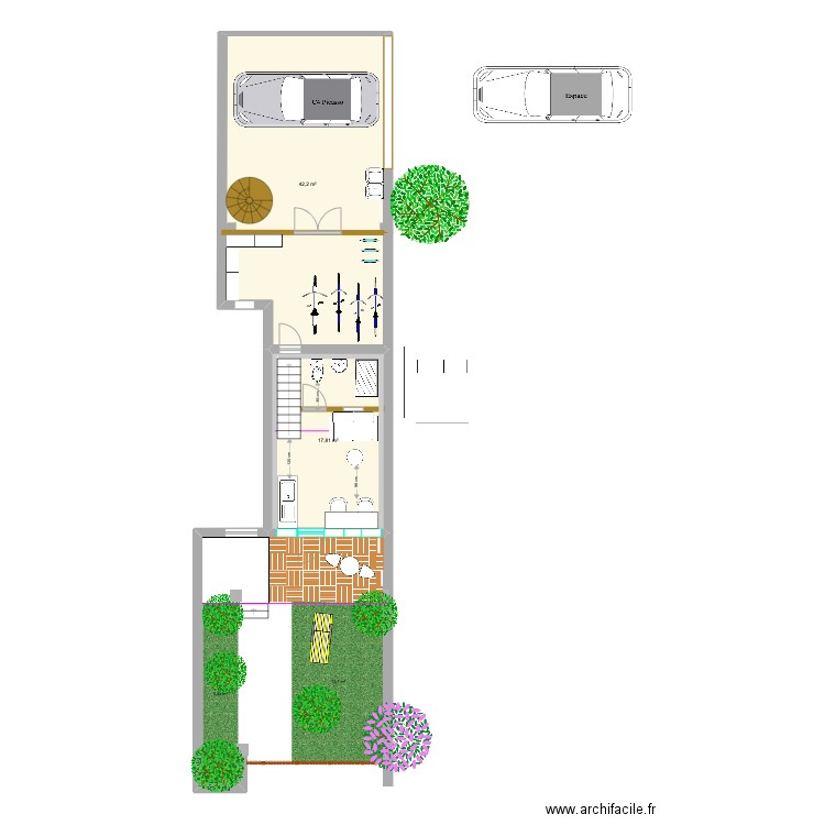 Studio Loden. Plan de 0 pièce et 0 m2