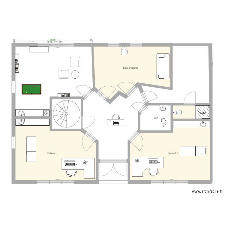 Cabinet médical SVG. Plan de 0 pièce et 0 m2