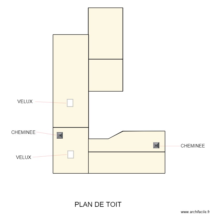 RAYNAL Plan toit après. Plan de 0 pièce et 0 m2