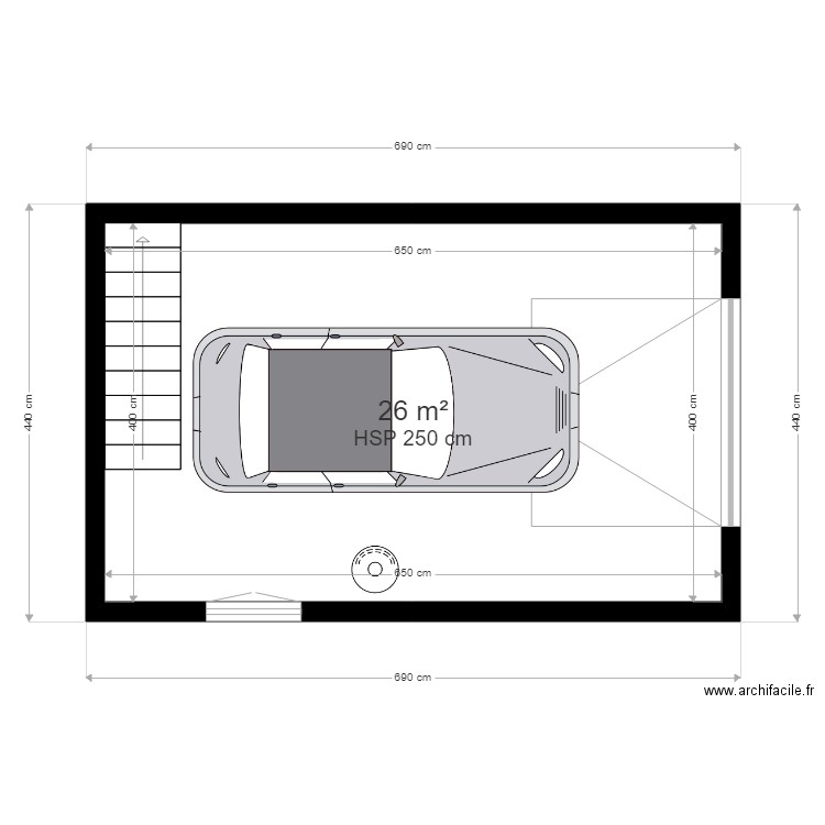 GARAGE. Plan de 0 pièce et 0 m2