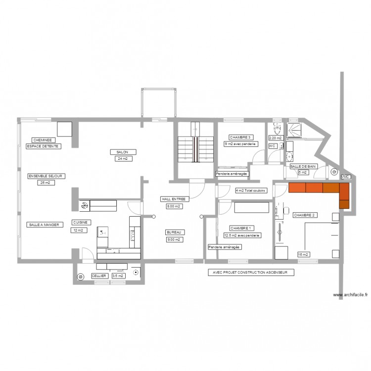 PLAN H4. Plan de 0 pièce et 0 m2