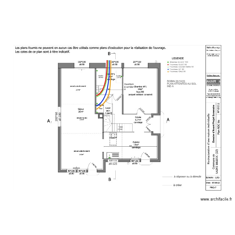 LECHENNE. Plan de 0 pièce et 0 m2