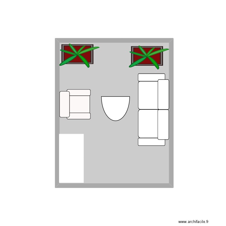 fgyl,m;. Plan de 1 pièce et 10 m2