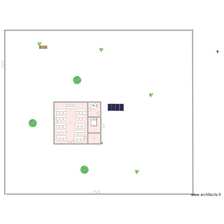 CPL. Plan de 4 pièces et 108 m2