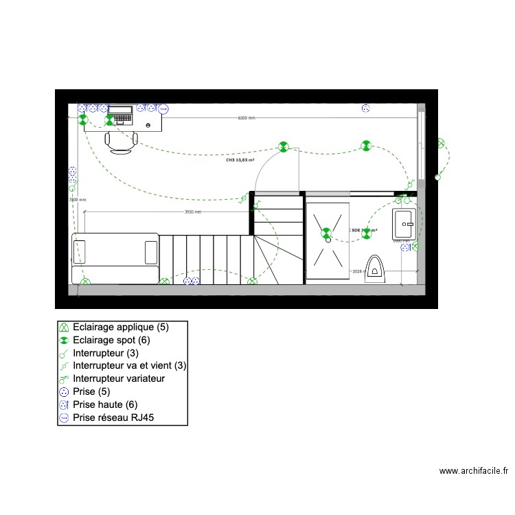 manon R-1. Plan de 0 pièce et 0 m2