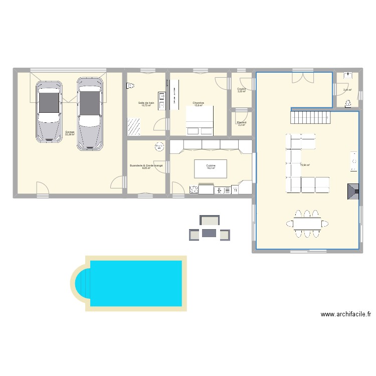 Guillaume24022025. Plan de 3 pièces et 107 m2