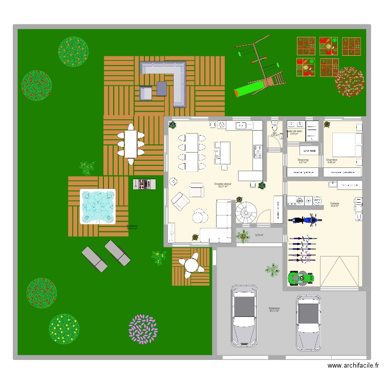 Maison 23. Plan de 17 pièces et 575 m2