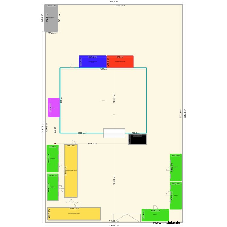 BACO 3. Plan de 14 pièces et 2058 m2