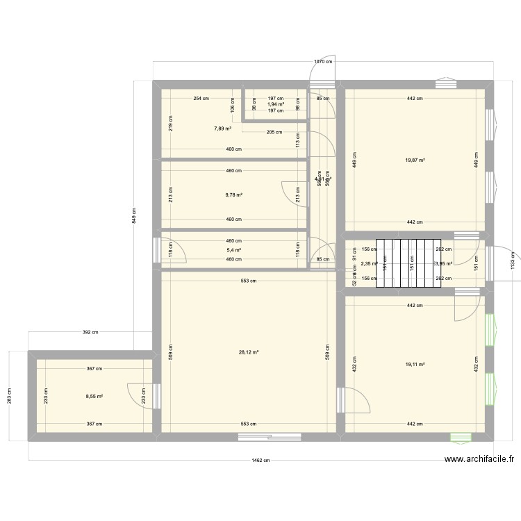 maison Prisches . Plan de 29 pièces et 272 m2