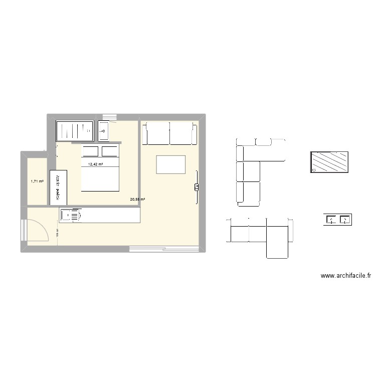 IVO APPARTEMENT. Plan de 14 pièces et 140 m2