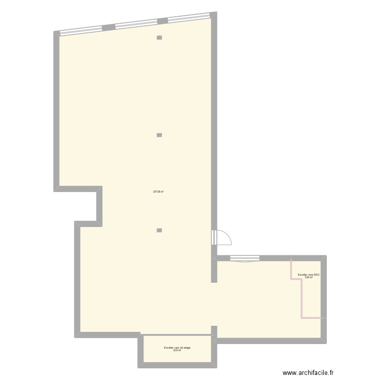 clémenceau 1er Et avant. Plan de 3 pièces et 241 m2