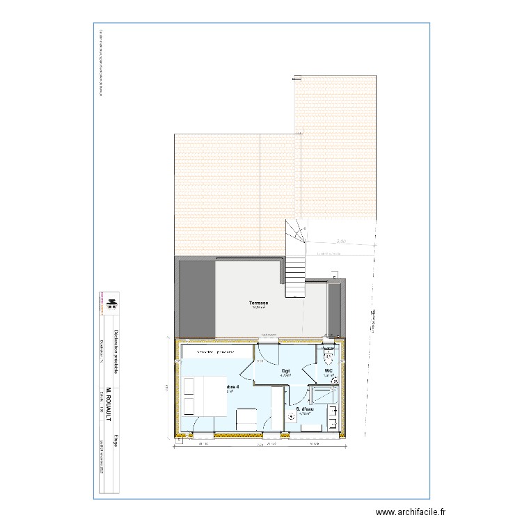 Etage. Plan de 0 pièce et 0 m2