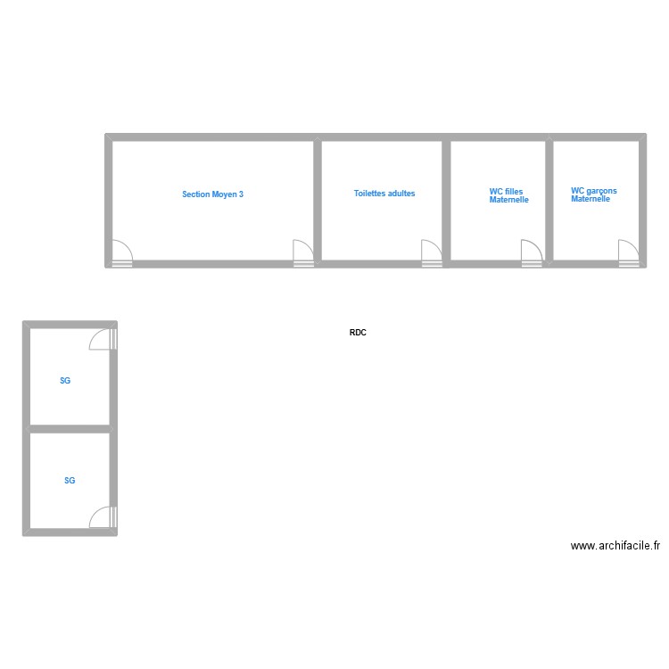 Laval2. Plan de 6 pièces et 112 m2