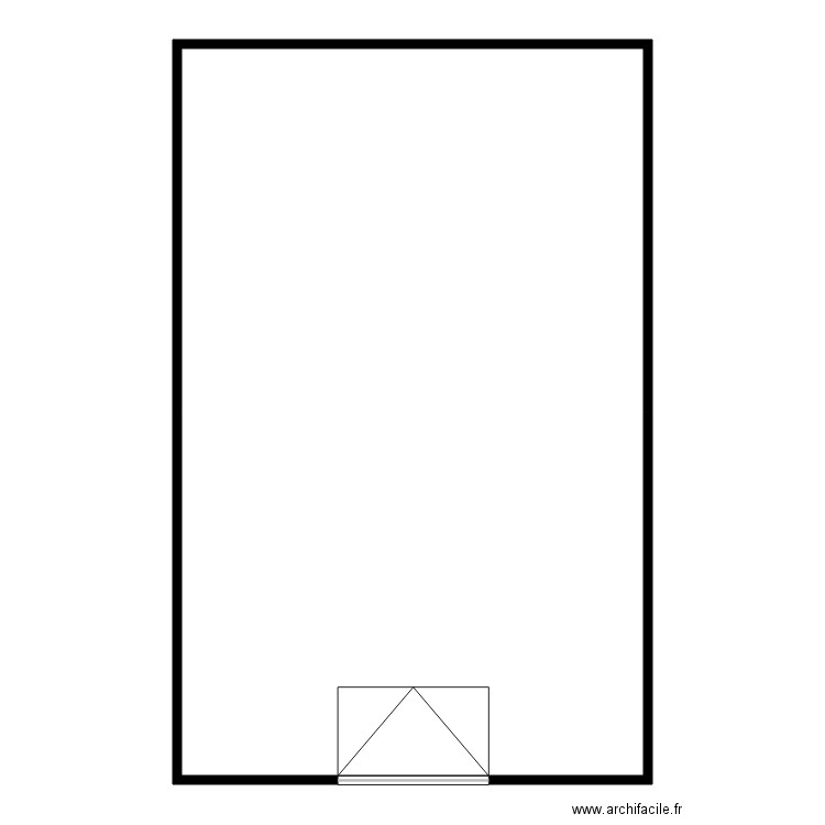 KLEIN. Plan de 2 pièces et 277 m2