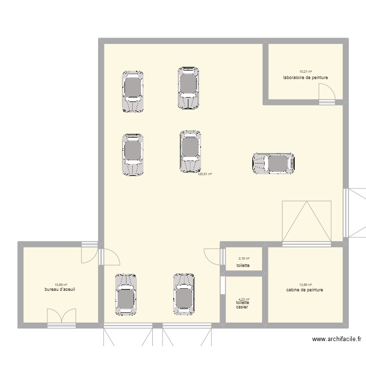 sacha. Plan de 6 pièces et 170 m2