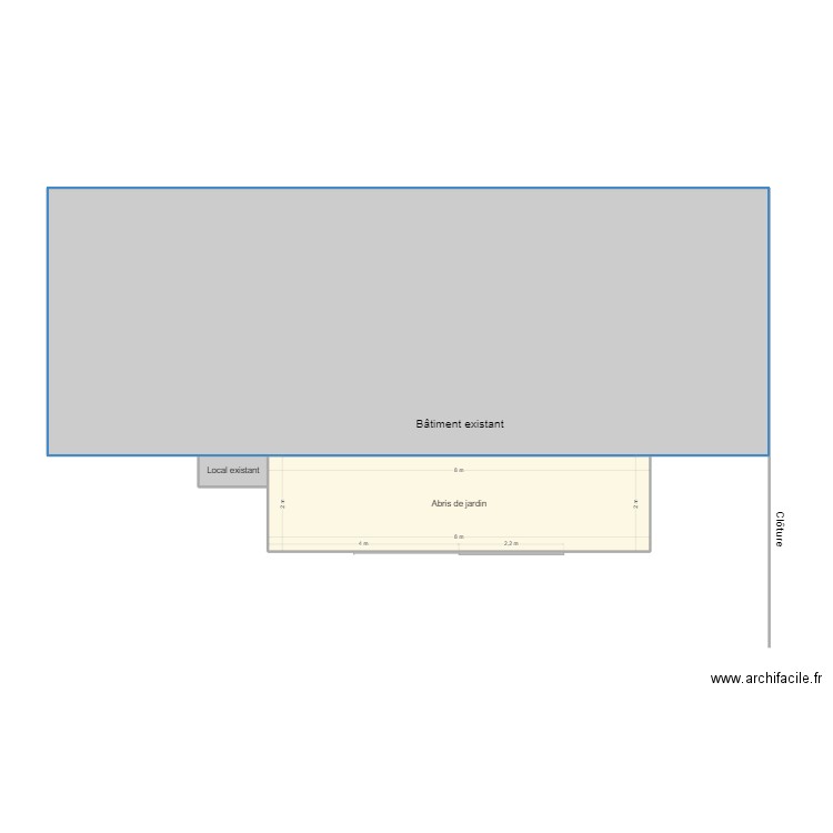 abris jardin 1. Plan de 0 pièce et 0 m2