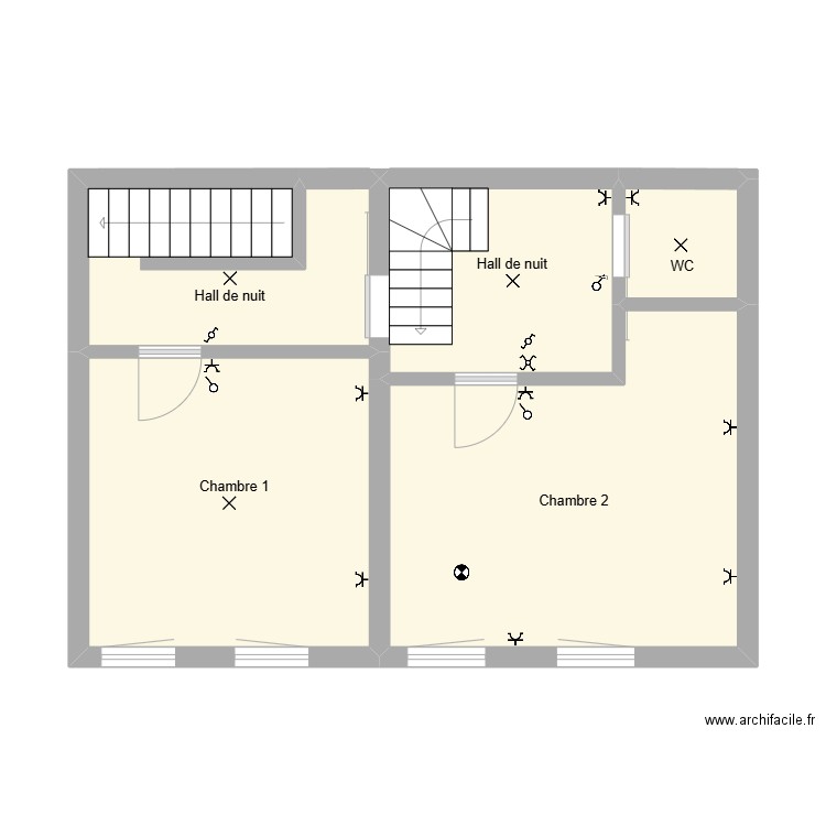 christophe dedaper1. Plan de 5 pièces et 45 m2