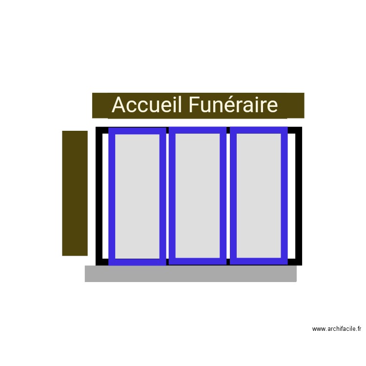 Facade. Plan de 0 pièce et 0 m2