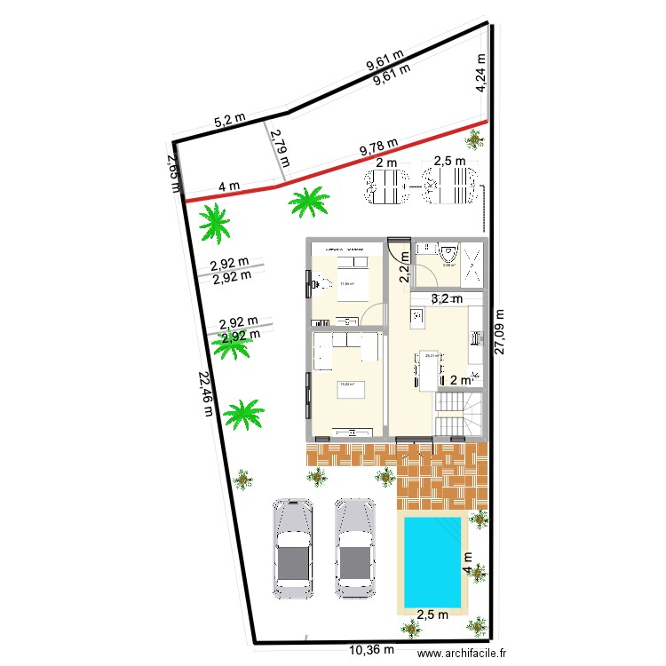 PLAND N°1 AVEC ETAGE SOVEGARDE. Plan de 12 pièces et 134 m2