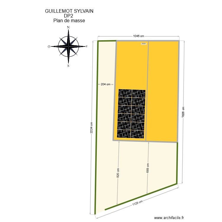  GUILLEMOT SYLVAIN DP2. Plan de 1 pièce et 102 m2