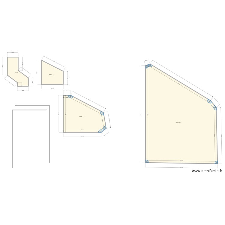 PLATS LA VRIGNAIE. Plan de 4 pièces et 139 m2