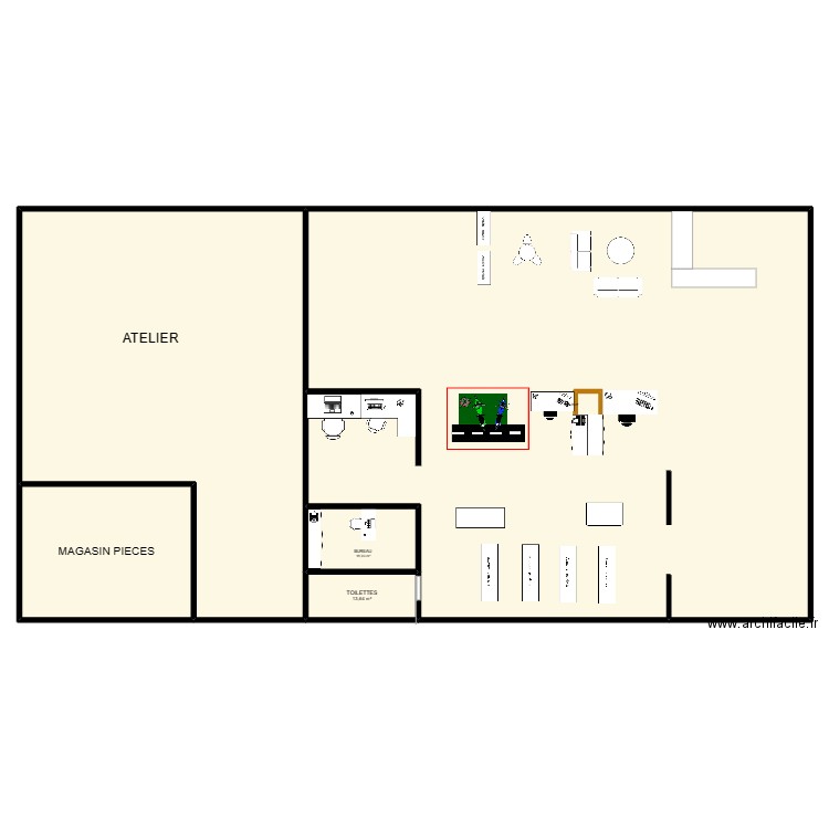 Plan BMW Perspectives. Plan de 5 pièces et 889 m2