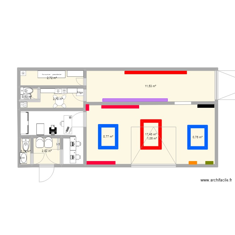 plans garage AD. Plan de 10 pièces et 45 m2