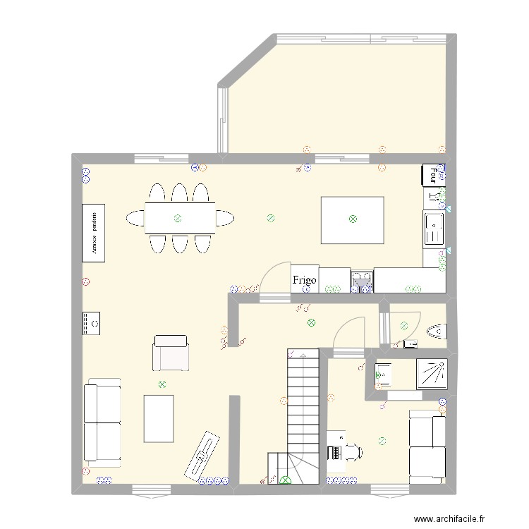 Maison RDC. Plan de 0 pièce et 0 m2