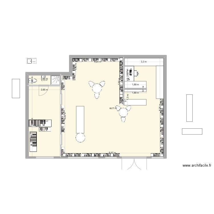 V4S LCR VERGER 3. Plan de 3 pièces et 87 m2