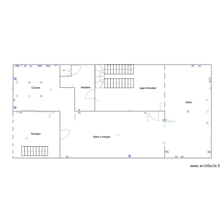 boden 1er Etage. Plan de 3 pièces et 119 m2