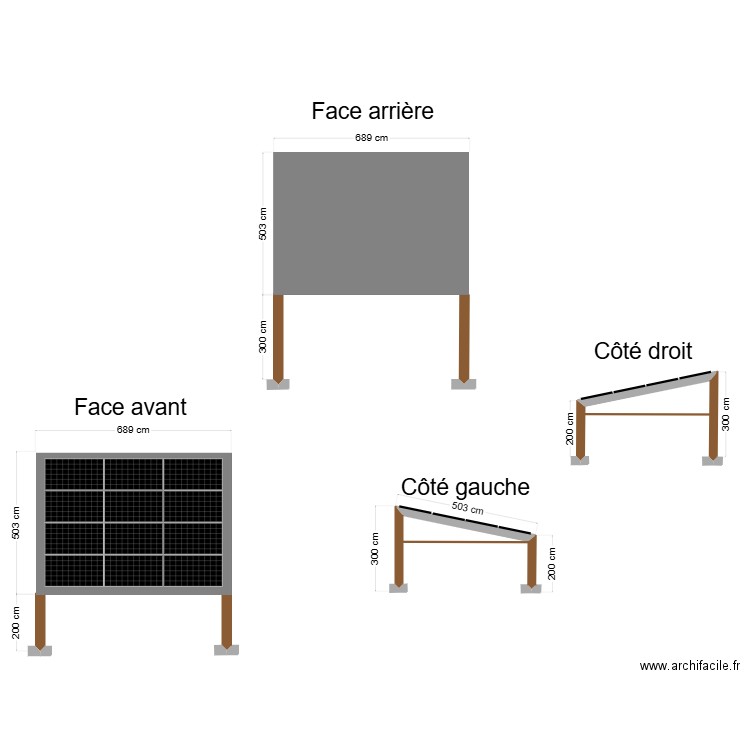 Julian Hugo plan de facade. Plan de 0 pièce et 0 m2