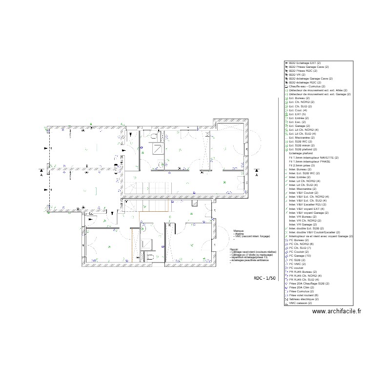 RDC-b libellés. Plan de 0 pièce et 0 m2